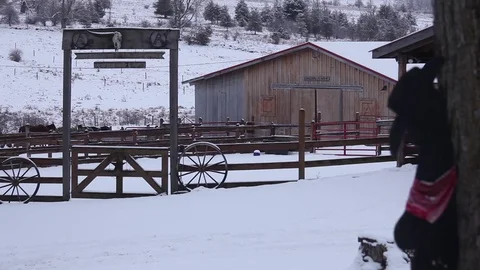 Barn Stable  Stock Footage 71151139