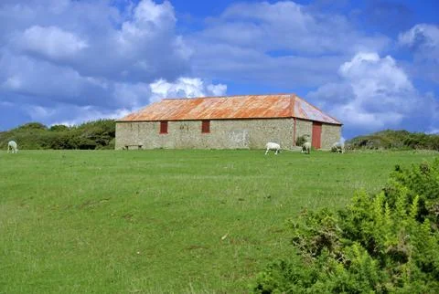 Barn Structure Birling Gap Stock Photos