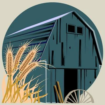 Barn symbol Stock Illustration