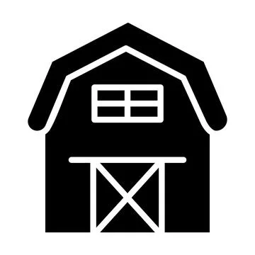Barn Vector Icon Design Illustration Stock Illustration