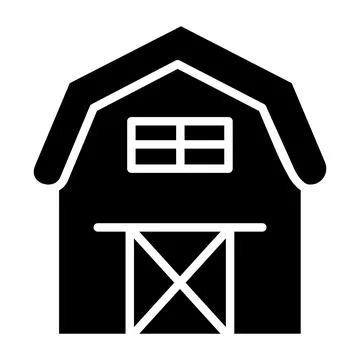 Barn Vector Icon Design Illustration Stock Illustration
