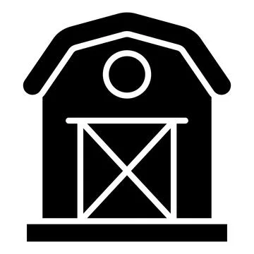 Barn Vector Icon Design Illustration Stock Illustration