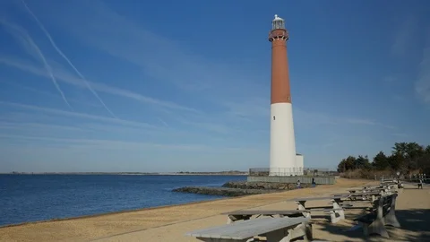 Barnegat Lighthouse State Park Stock Footage 100023331