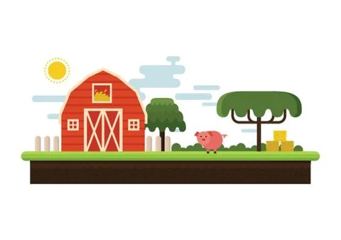 Barnhouse Stock Illustration