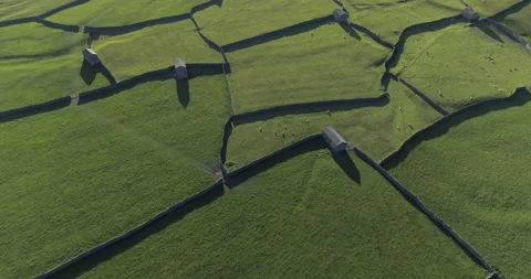 Barns and stonewalls Stock Footage 132736239