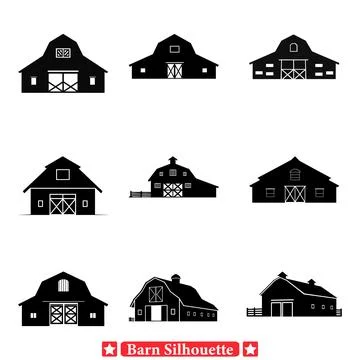 Barnyard Beauty Versatile Vector Set for Agricultural Illustrations Stock Illustration