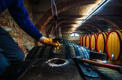 Barolo wine Stock Photos
