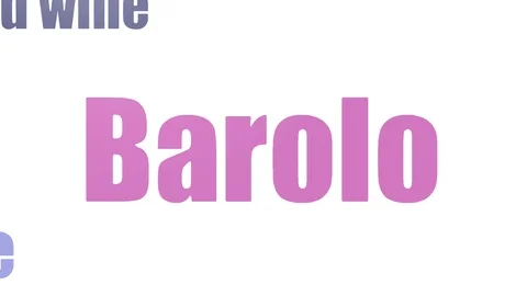 Barolo Word Cloud Animated Isolated Stock Footage 103670306