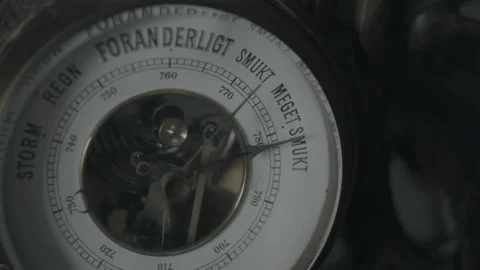 Barometer in Iceland Video stock 146491297