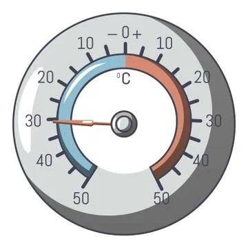 Barometer icon, cartoon style Stock Illustration