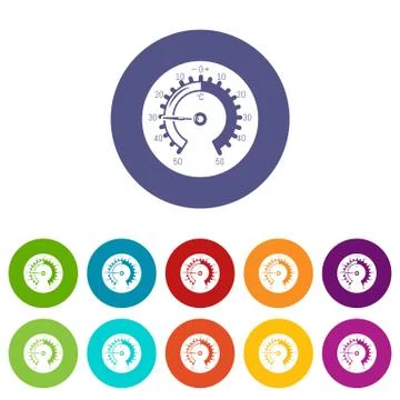 Barometer icon, simple style Stock Illustration
