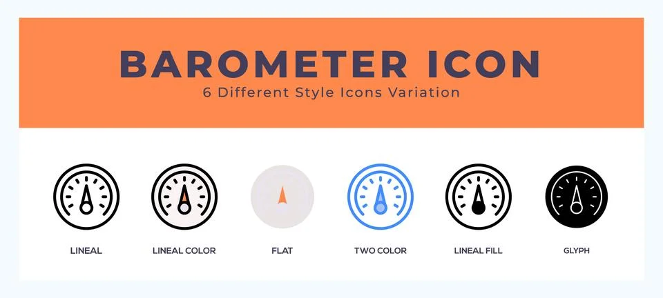 Barometer icon vector for web. and mobile app Stock Illustration