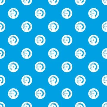 Barometer pattern vector seamless blue Stock Illustration