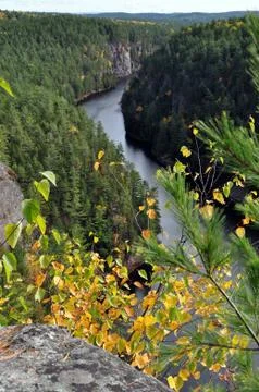 Baron canyon in fall Stock Photos