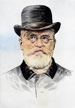 Baron Frederick Von Holstein alias The Grey Eminence of the German Foreign Stock Illustration