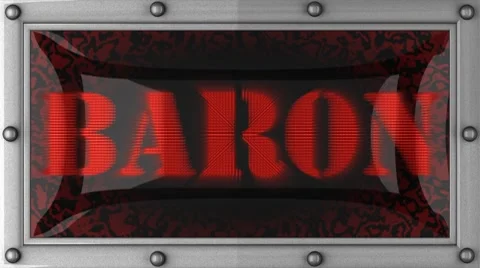 Baron on led Stock Footage 8665740