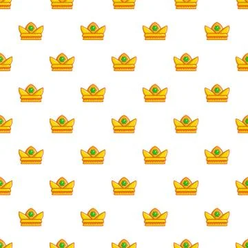 Baroness crown pattern seamless Illustrazione stock