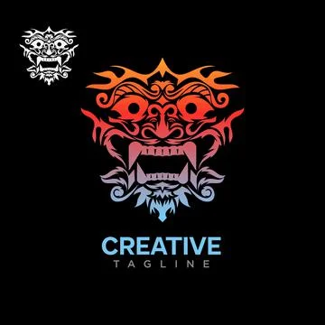 Barong bali Stock Illustration