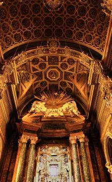 Baroque altar 库存照片