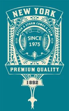 Baroque Badge. Vector Template Stock Illustration