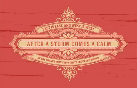 Baroque Badge. Vector Template Stock Illustration