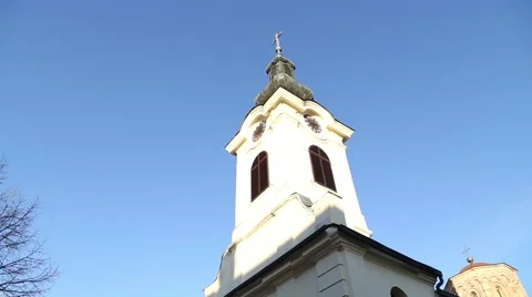 Baroque bell tower Stock Footage 50333912