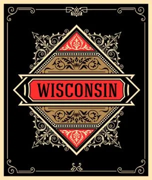 Baroque Card. Vector layered Stock Illustration