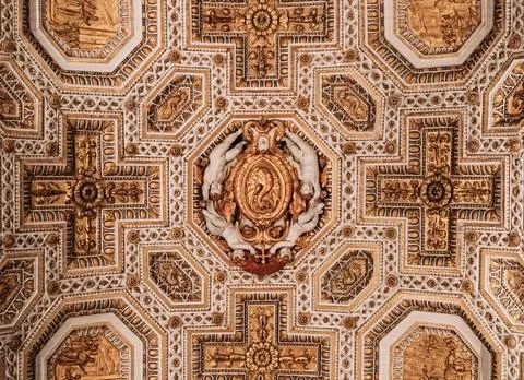 Baroque Ceiling Stock Photos
