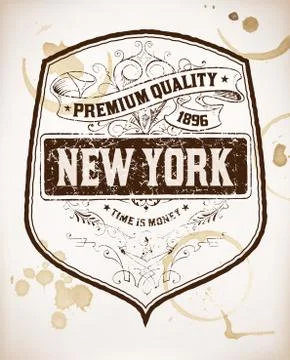 Baroque design with heraldry shield in rusty style Illustrazione stock