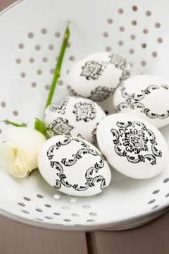 Baroque Easter eggs Stock Photos