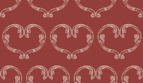 Baroque engraved seamless pattern with ornaments vector Illustrazione stock