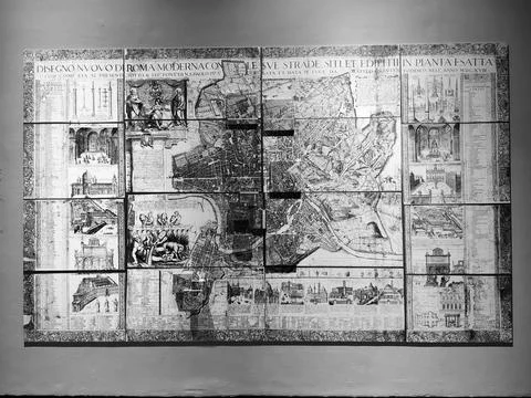 A Baroque-era map. Stock Photos