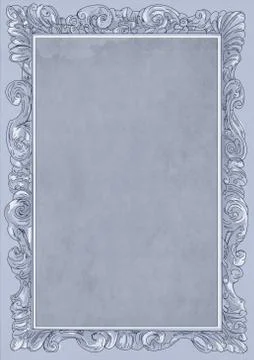 Baroque frame or vintage, nuanced with effects Stock Illustration