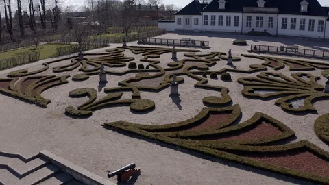 Baroque Garden Stock Footage 127725195