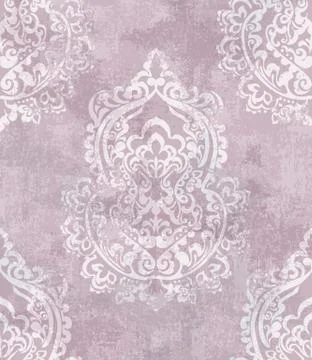 Baroque grunge texture pattern Vector. Floral ornament decoration old effect. イラスト素材