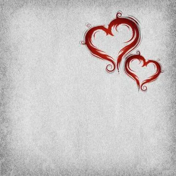 Baroque hearts 스톡 일러스트