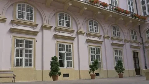 Baroque Interior Yard Bulding Stock Footage 69272844