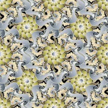 Baroque intricate seamless pattern. Vector floral background with hand drawn  스톡 일러스트