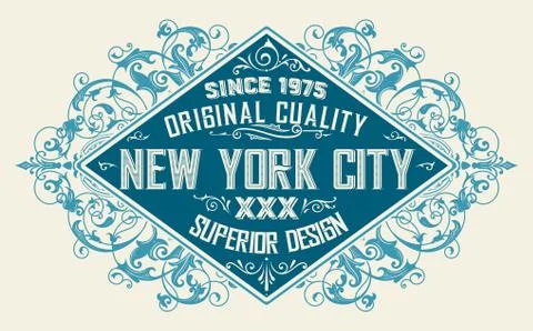 Baroque logo Stock Illustration