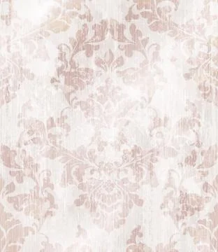 Baroque ornament wallpaper background. Vector delicate pattern. Royal pink de Stock Illustration