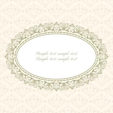 Baroque ornate frame Illustration