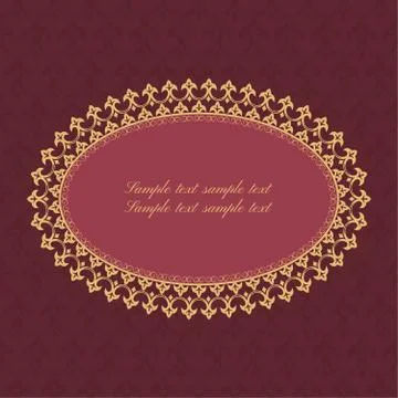 Baroque ornate frame イラスト素材