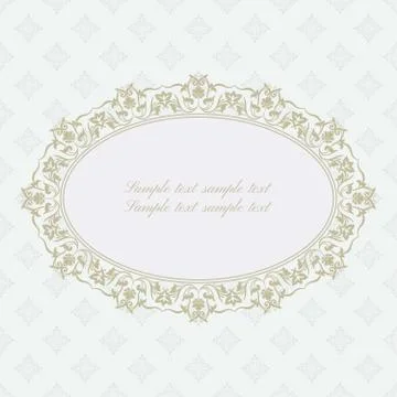 Baroque ornate frame Stockillustratie