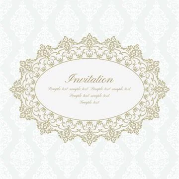 Baroque ornate frame Illustration