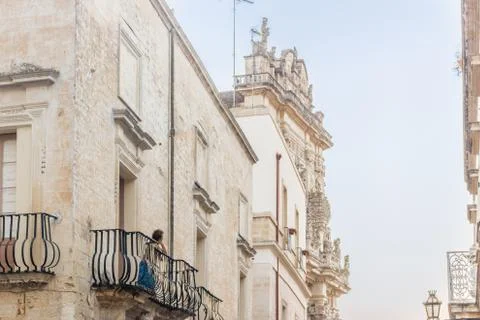 Baroque palaces of Lecce Stock Photos