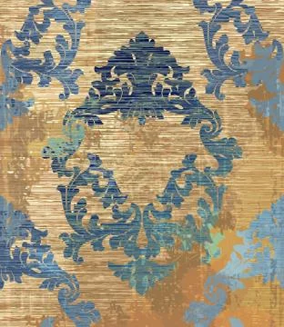 Baroque pattern background Vector. Ornamented texture luxury design. Vintage  스톡 일러스트