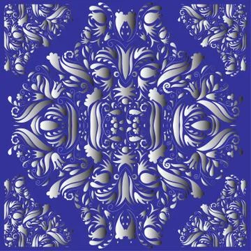 Baroque Pattern Illustrazione stock