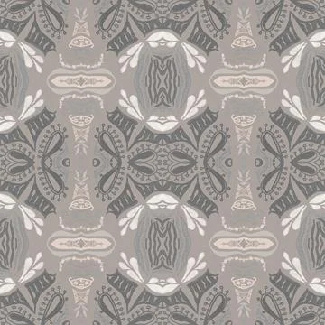 Baroque pattern. Royal damask texture. Art rococo style decor. Stock Illustration