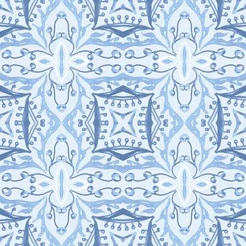Baroque pattern. Royal damask texture. Art rococo style decor. Stock Illustration