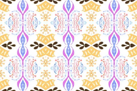 Baroque pattern. Royal damask texture. Art rococo style decor. Illustrazione stock